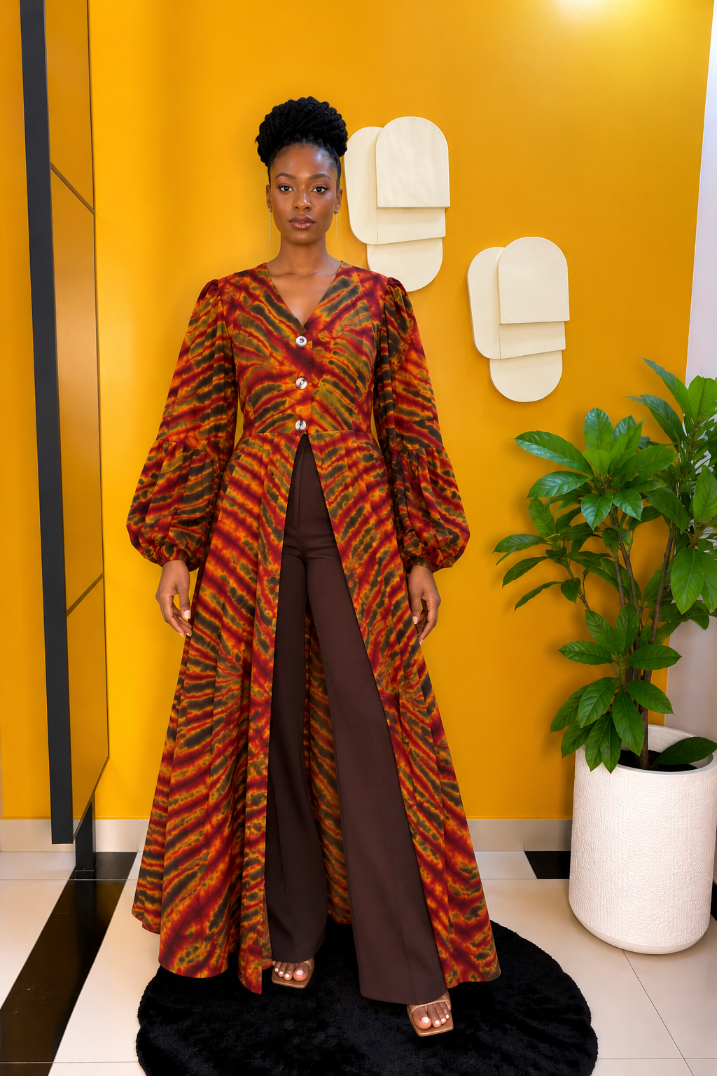 Chemise Yandé Orange