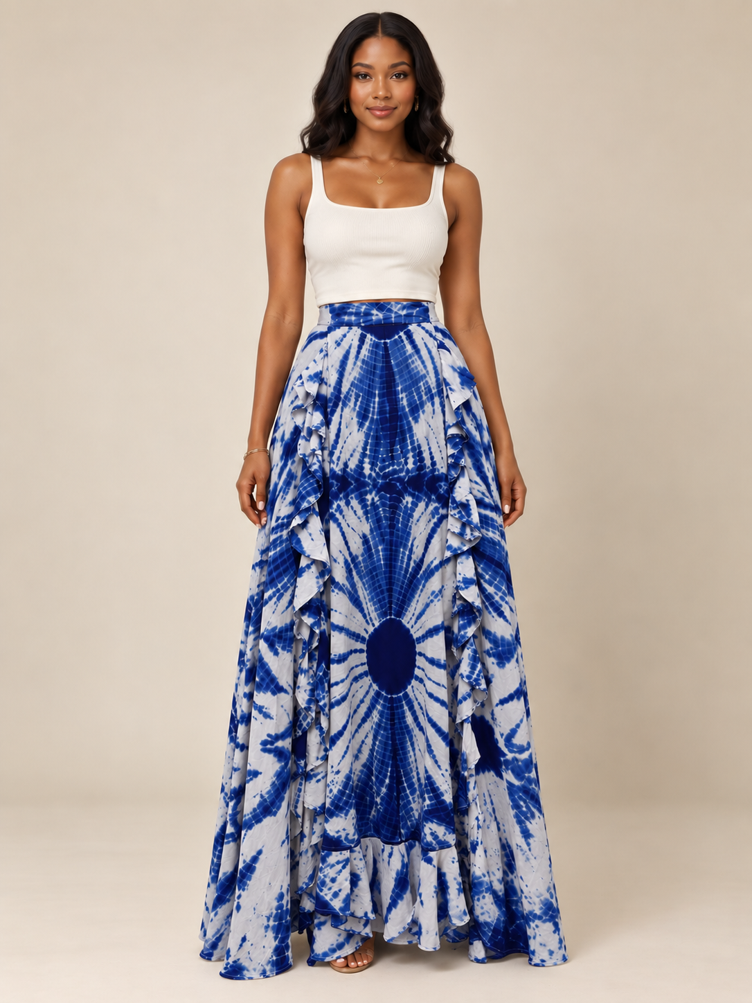 Jupe Maïmouna bleu