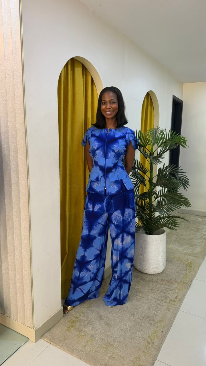 Ensemble Linda bleu clair