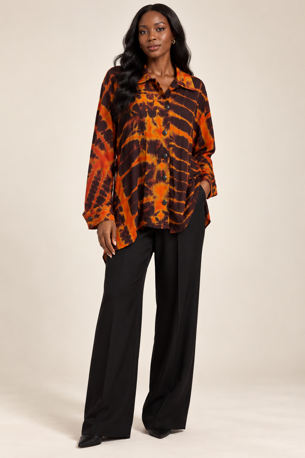Chemise Mina orange