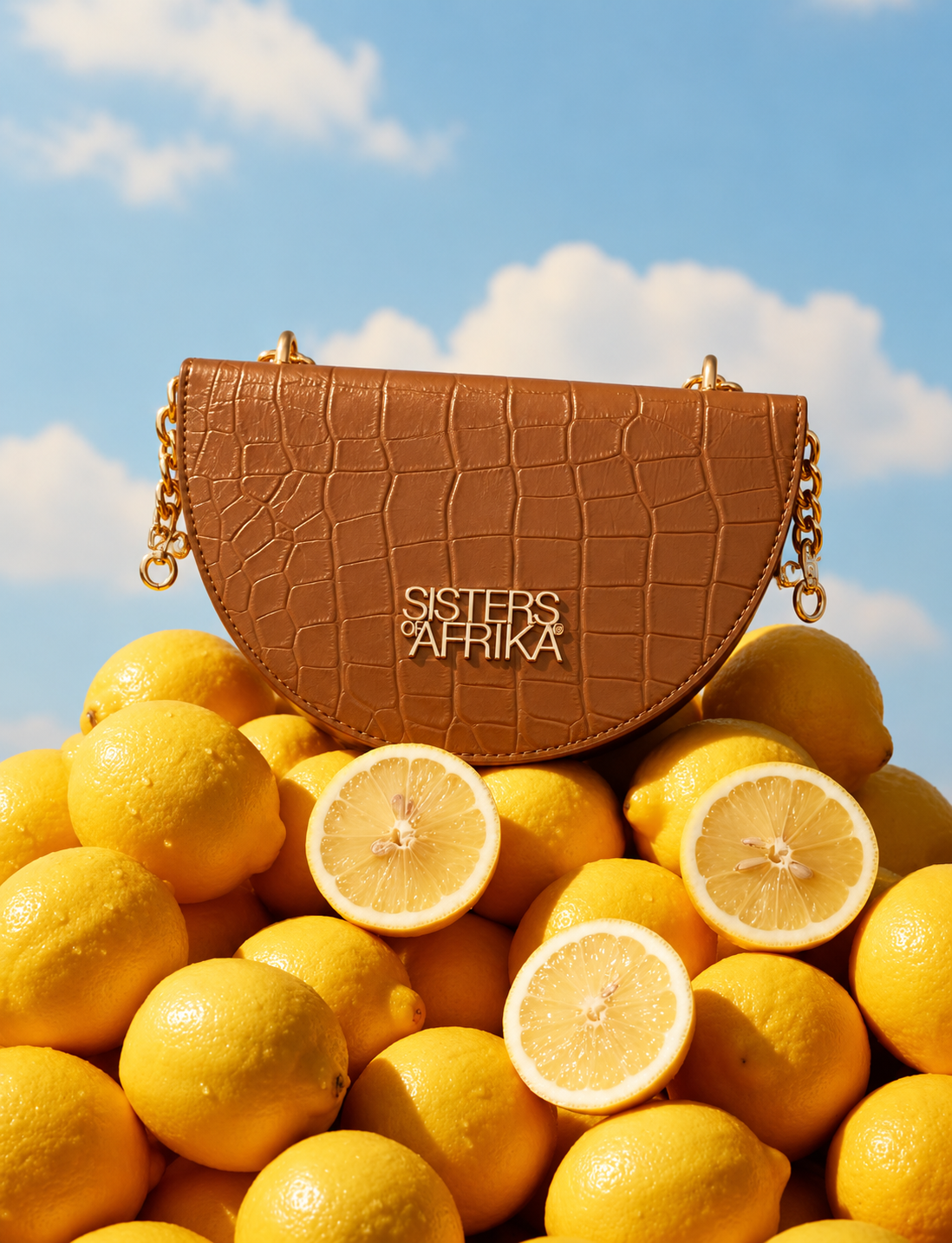 Bana mini bag marron croco