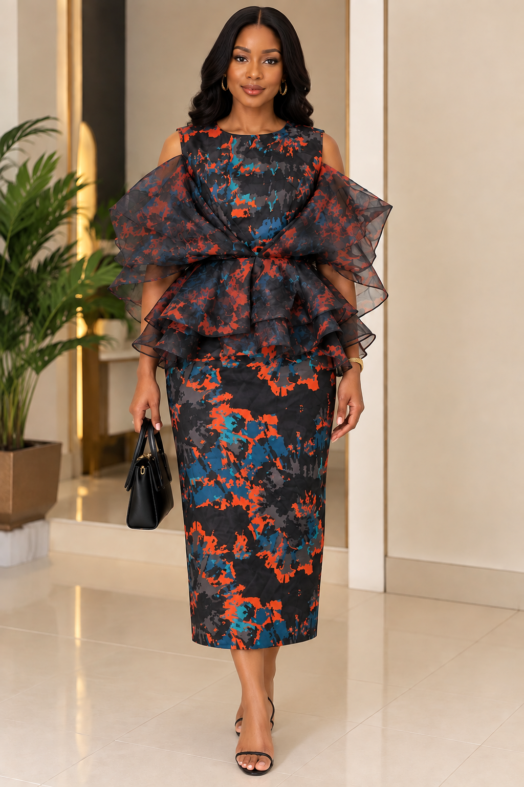 Ensemble Kiné orange noire