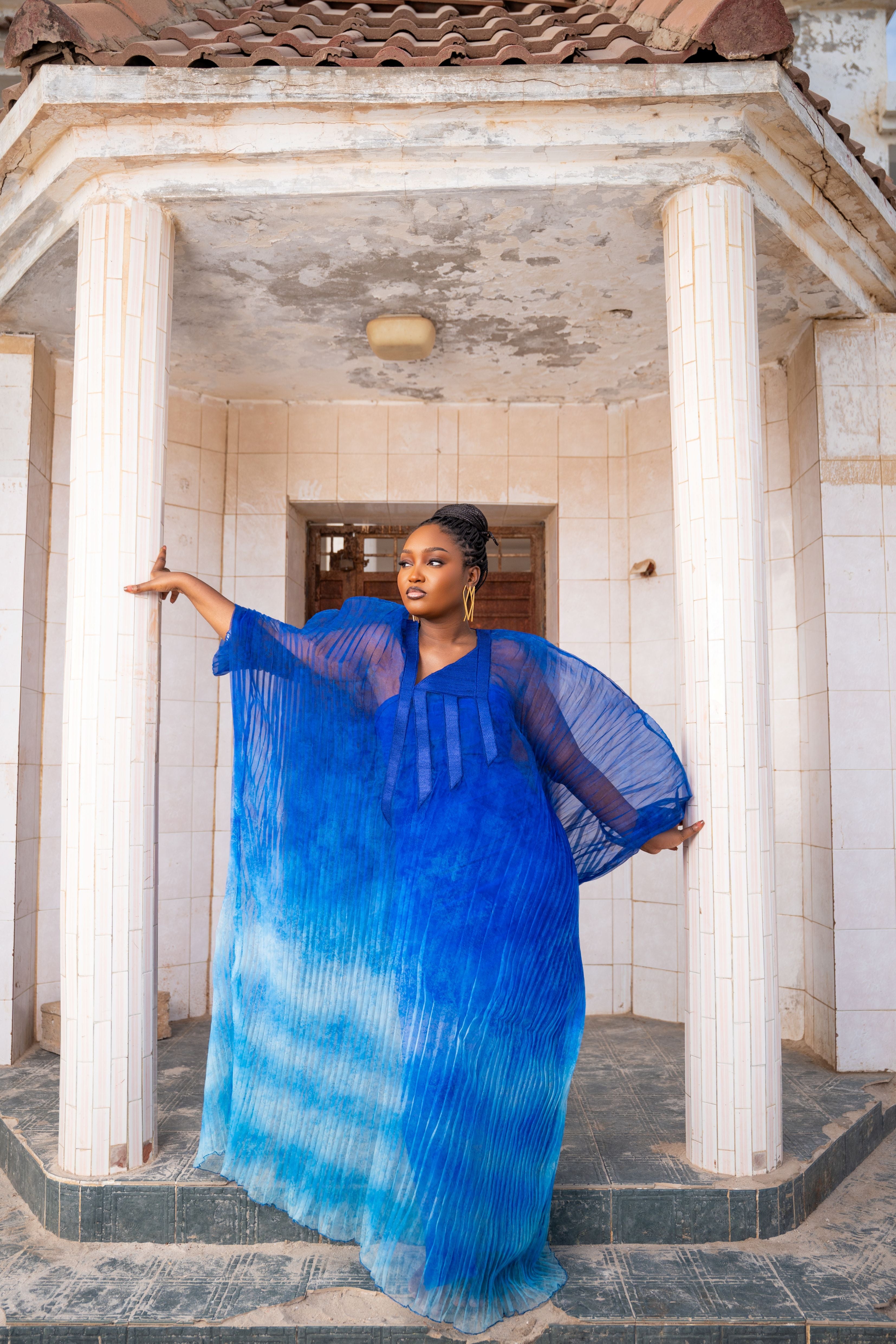 Boubou Fatouma plissé