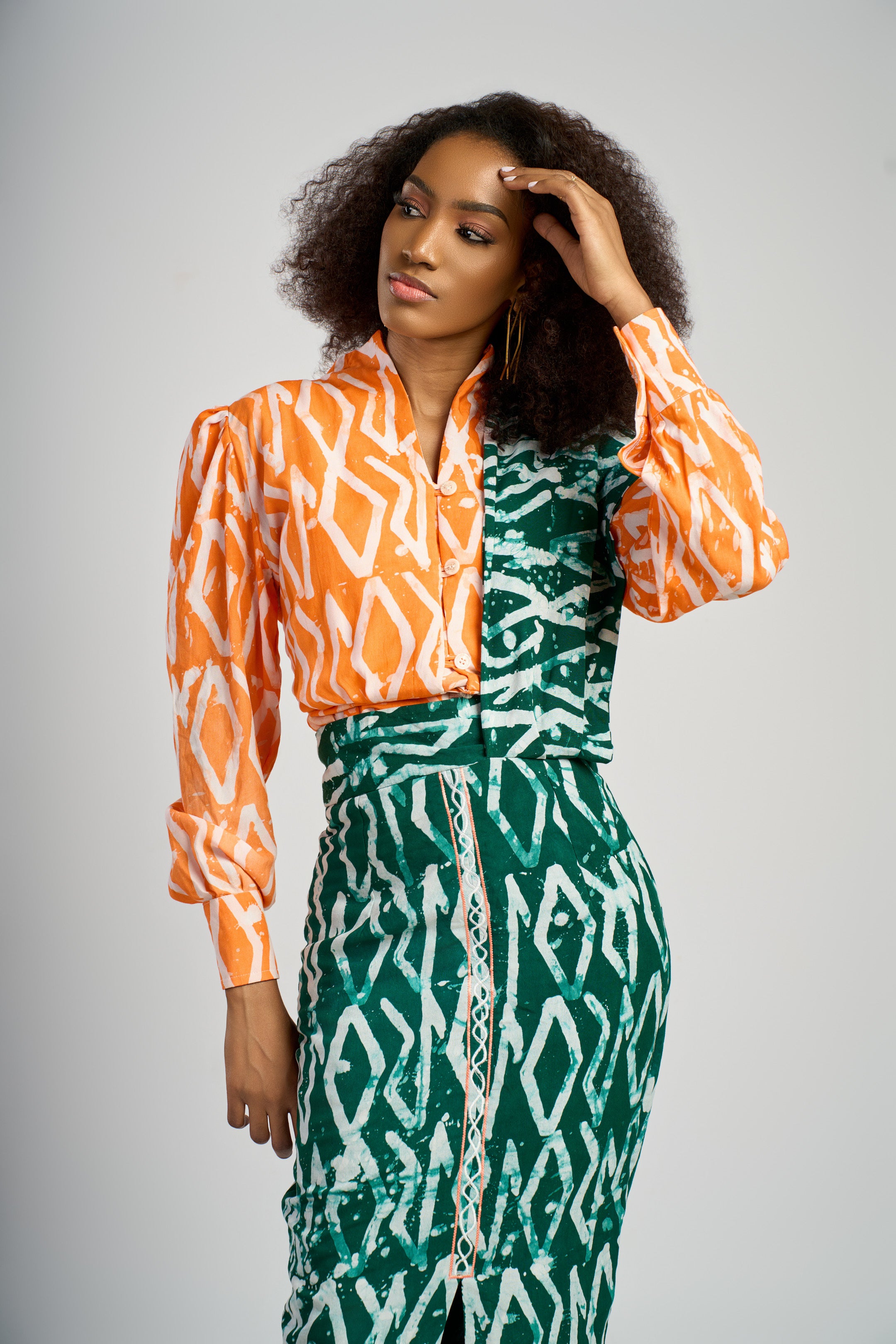 Chemise Safiétou orange