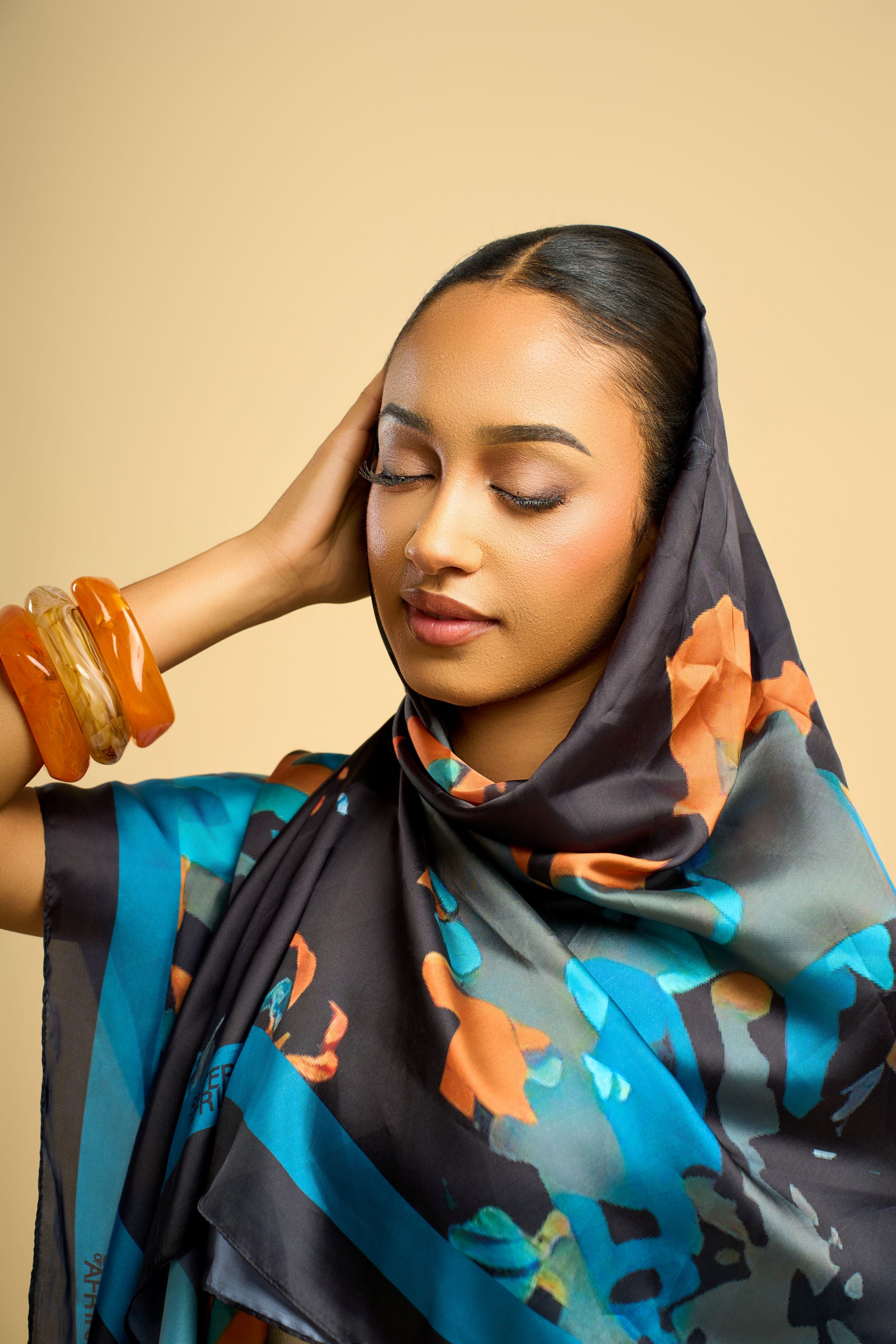 Foulard orange Ashanti