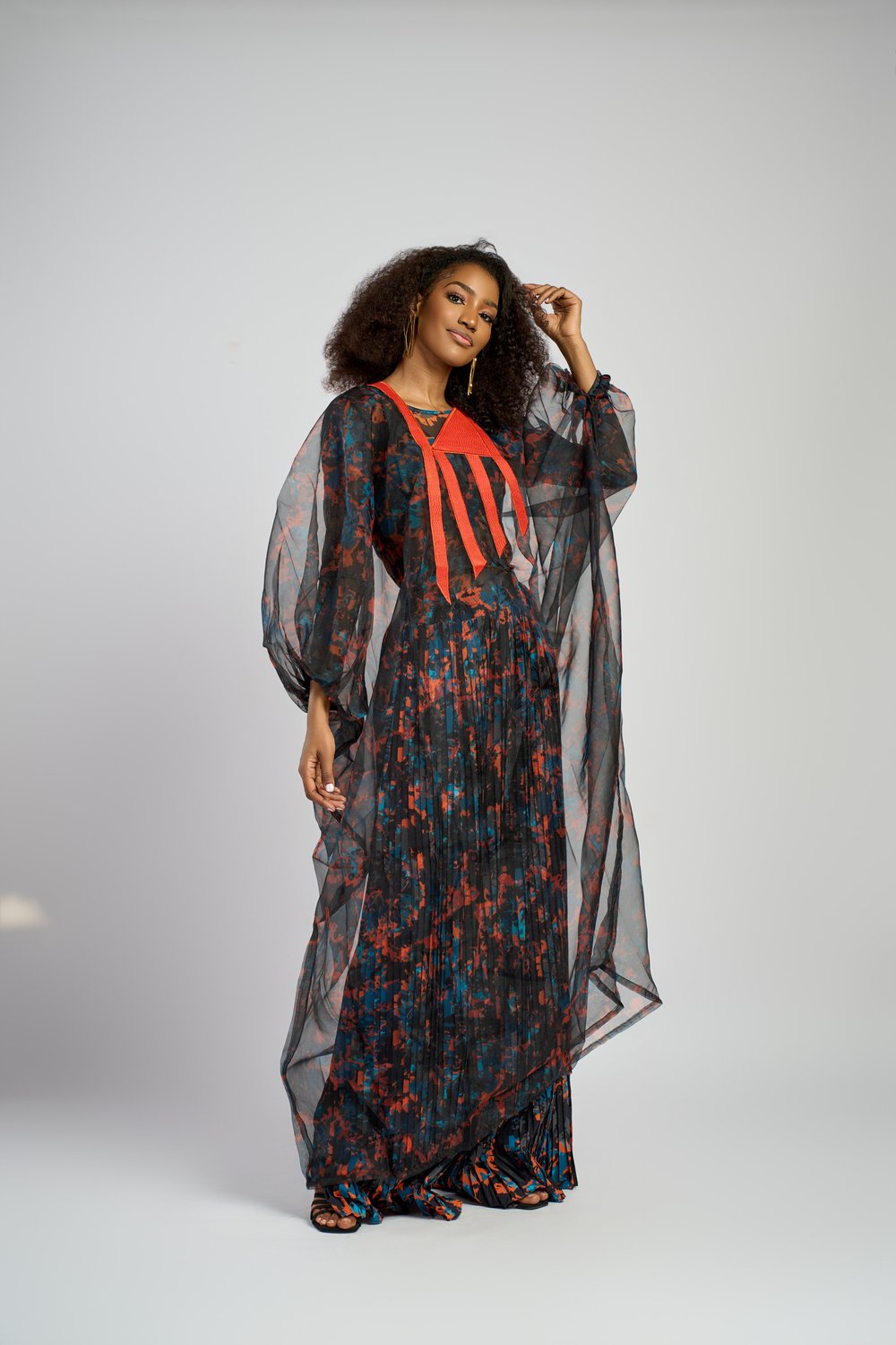 Boubou Fatouma orange