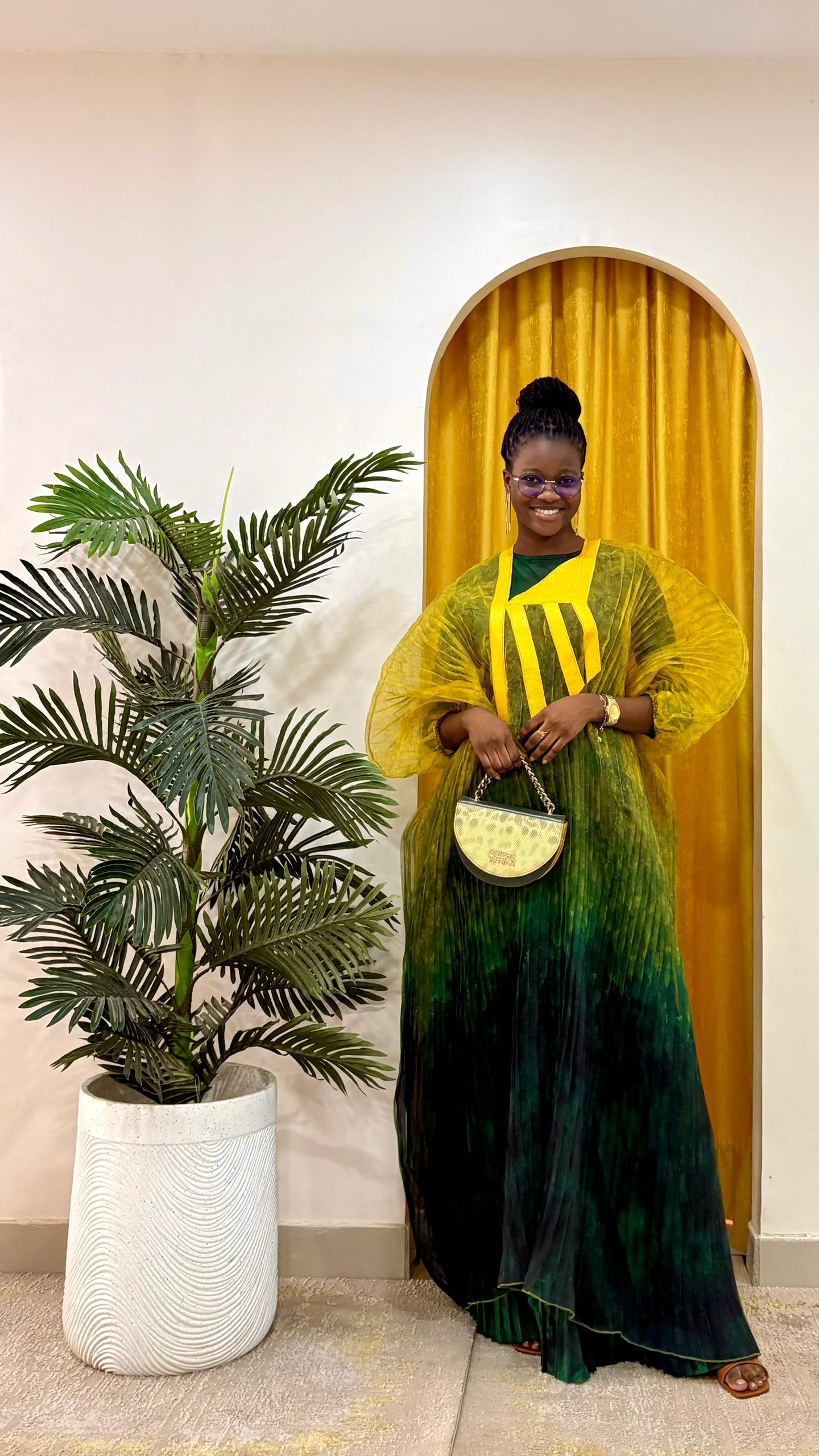 Boubou Fatouma plissé