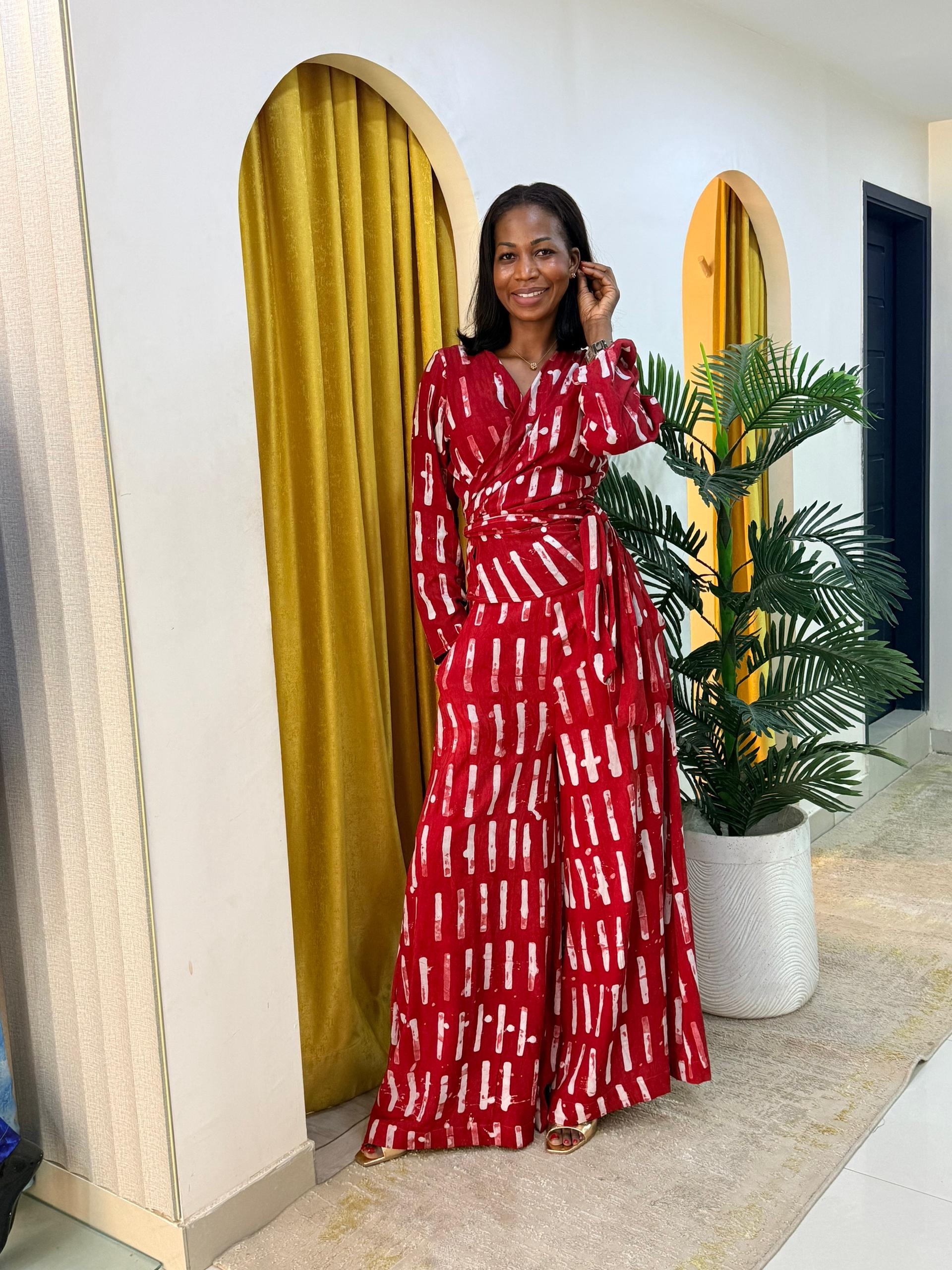 Ensemble Mariama rouge