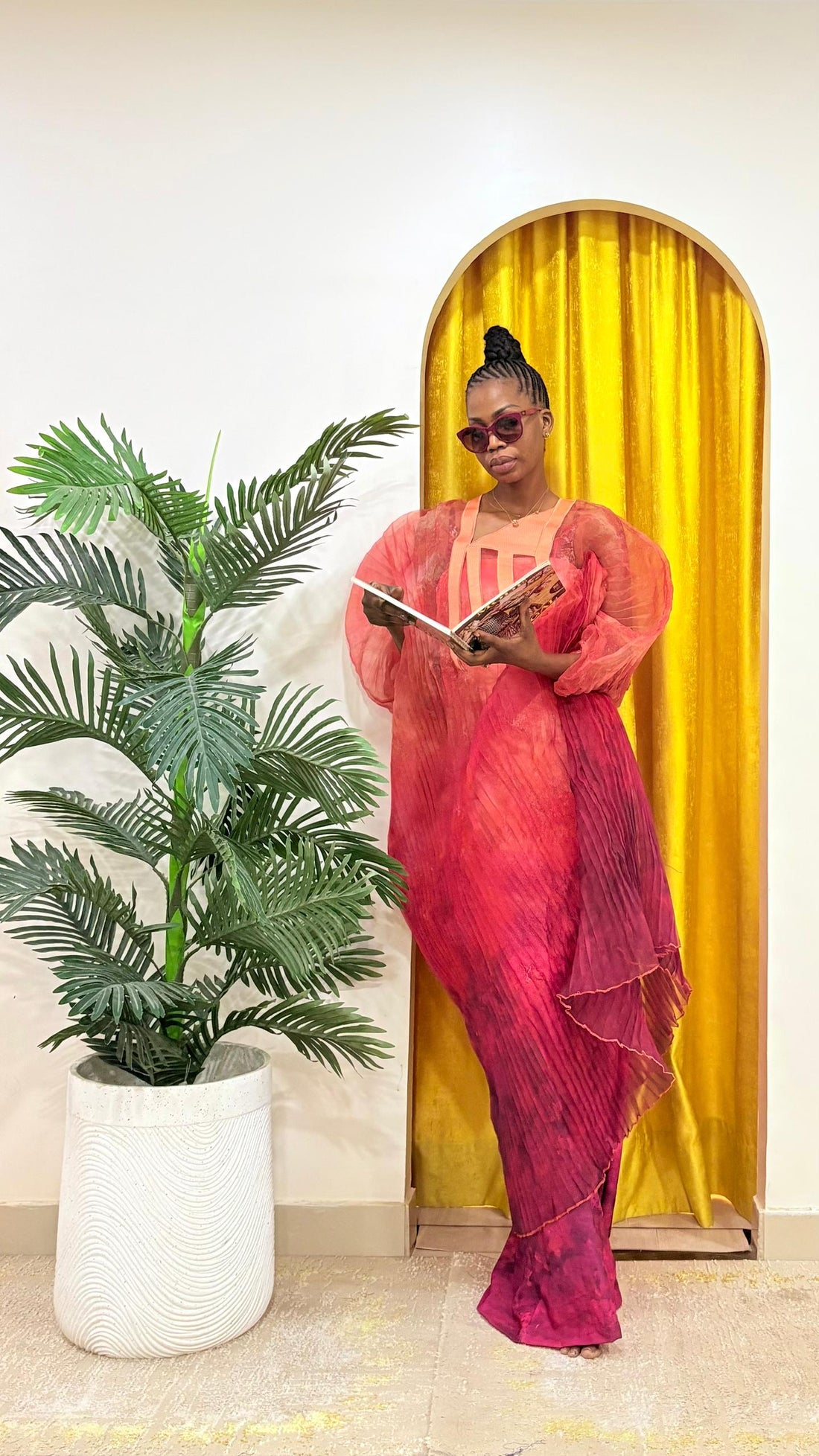 Boubou Fatouma Plissé