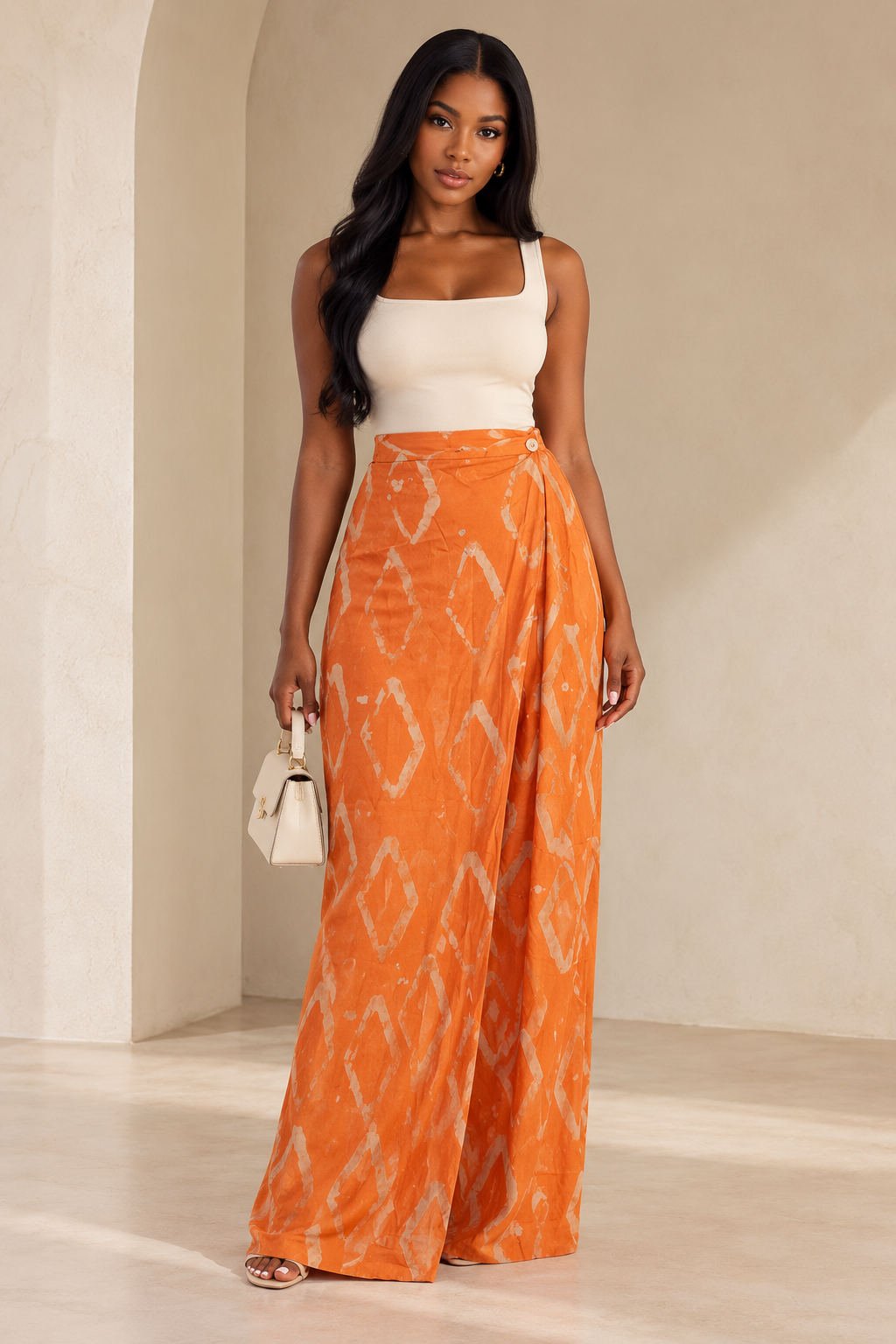 Pantalon Safiétou orange