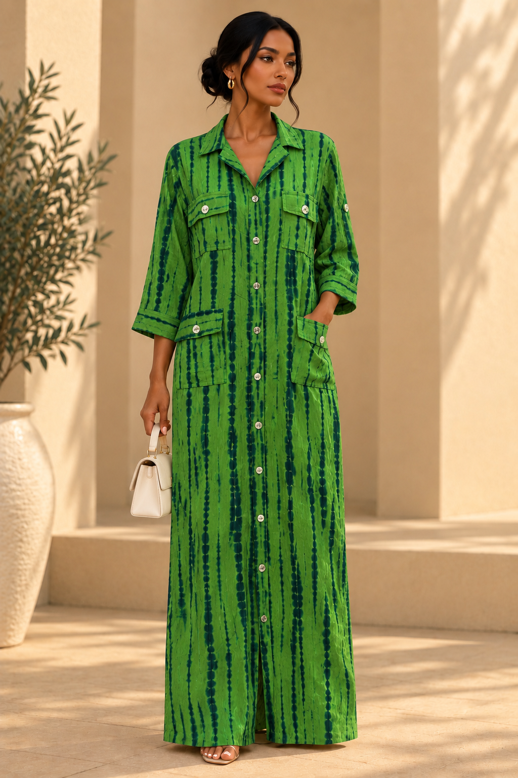 Robe Lamane vert