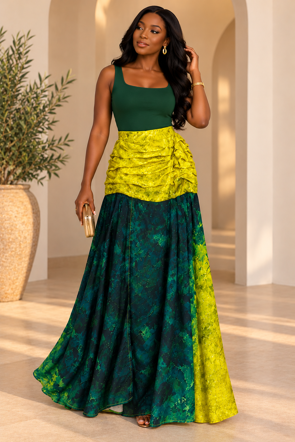 Jupe Coumba vert