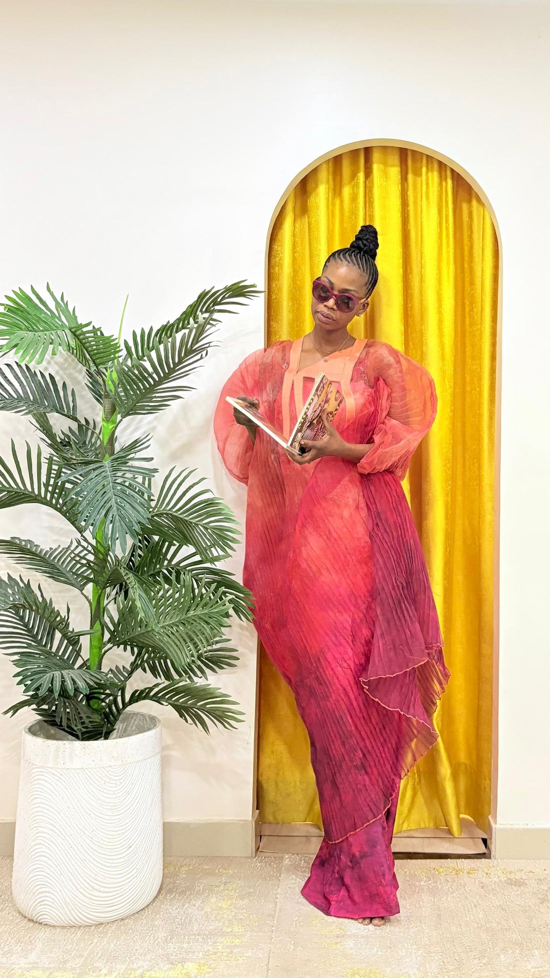 Boubou Fatouma Plissé