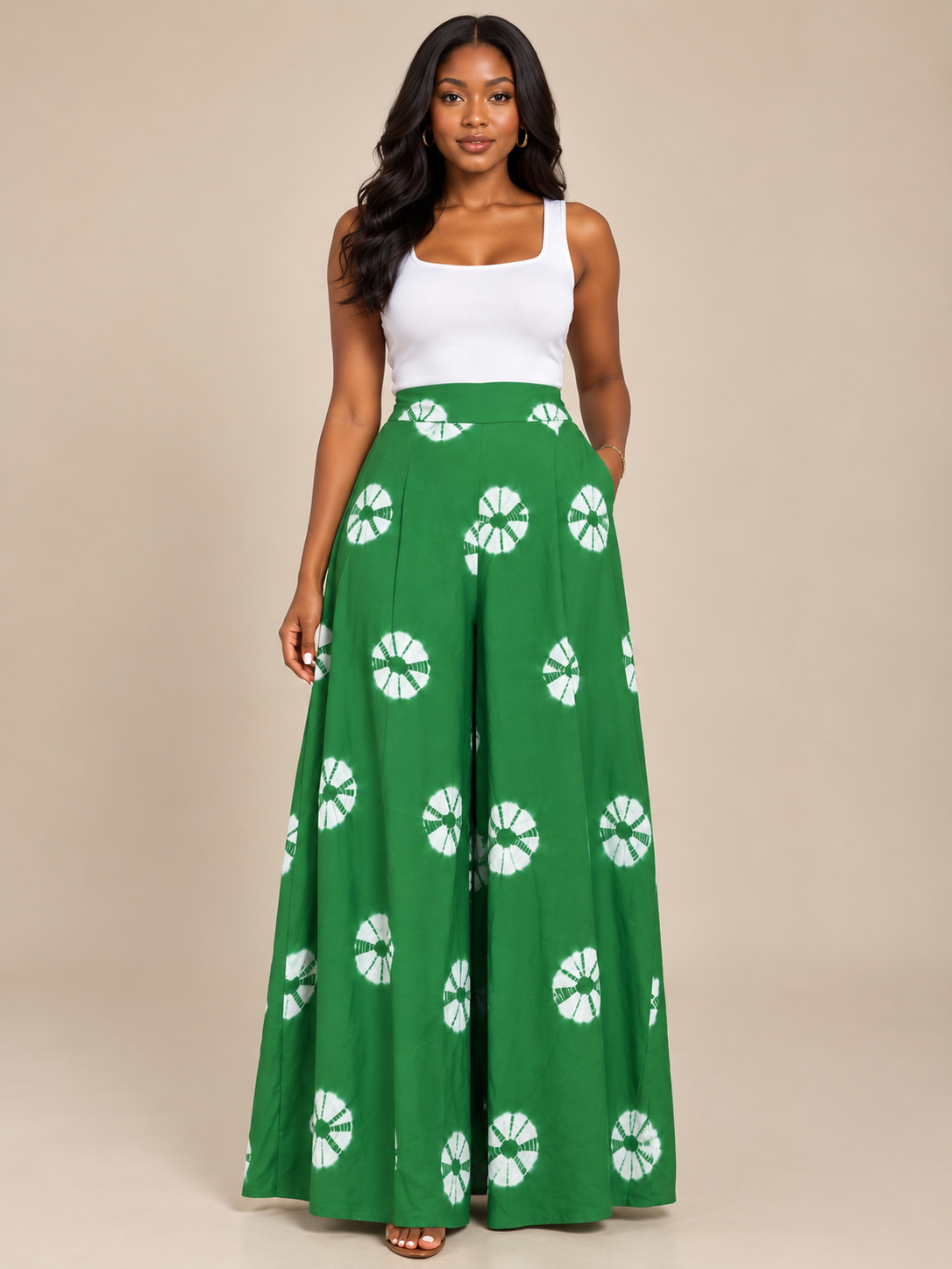Pantalon Mariam vert