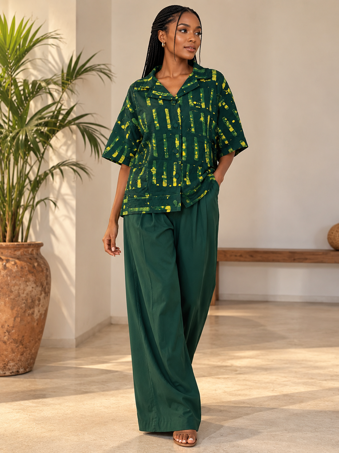 Chemise Stéphanie vert