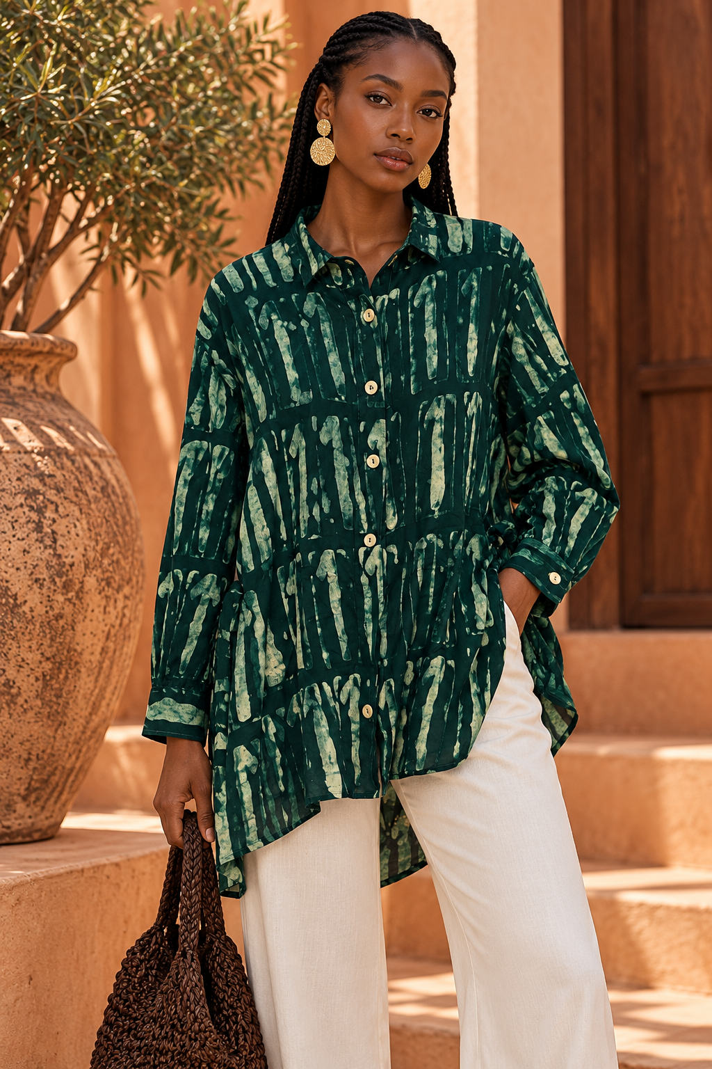 Chemise Mina NV vert