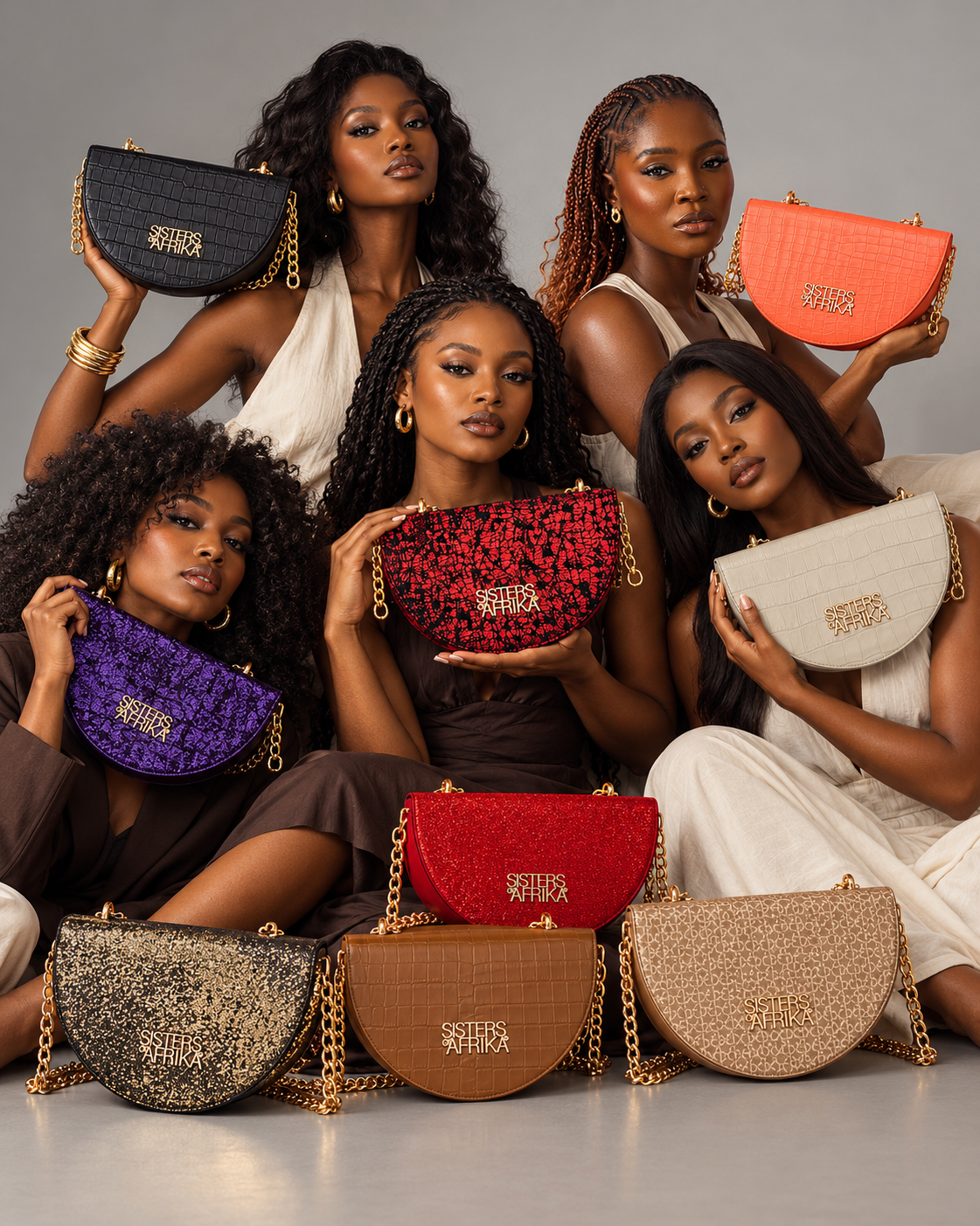 Bana mini bag violet métallisé