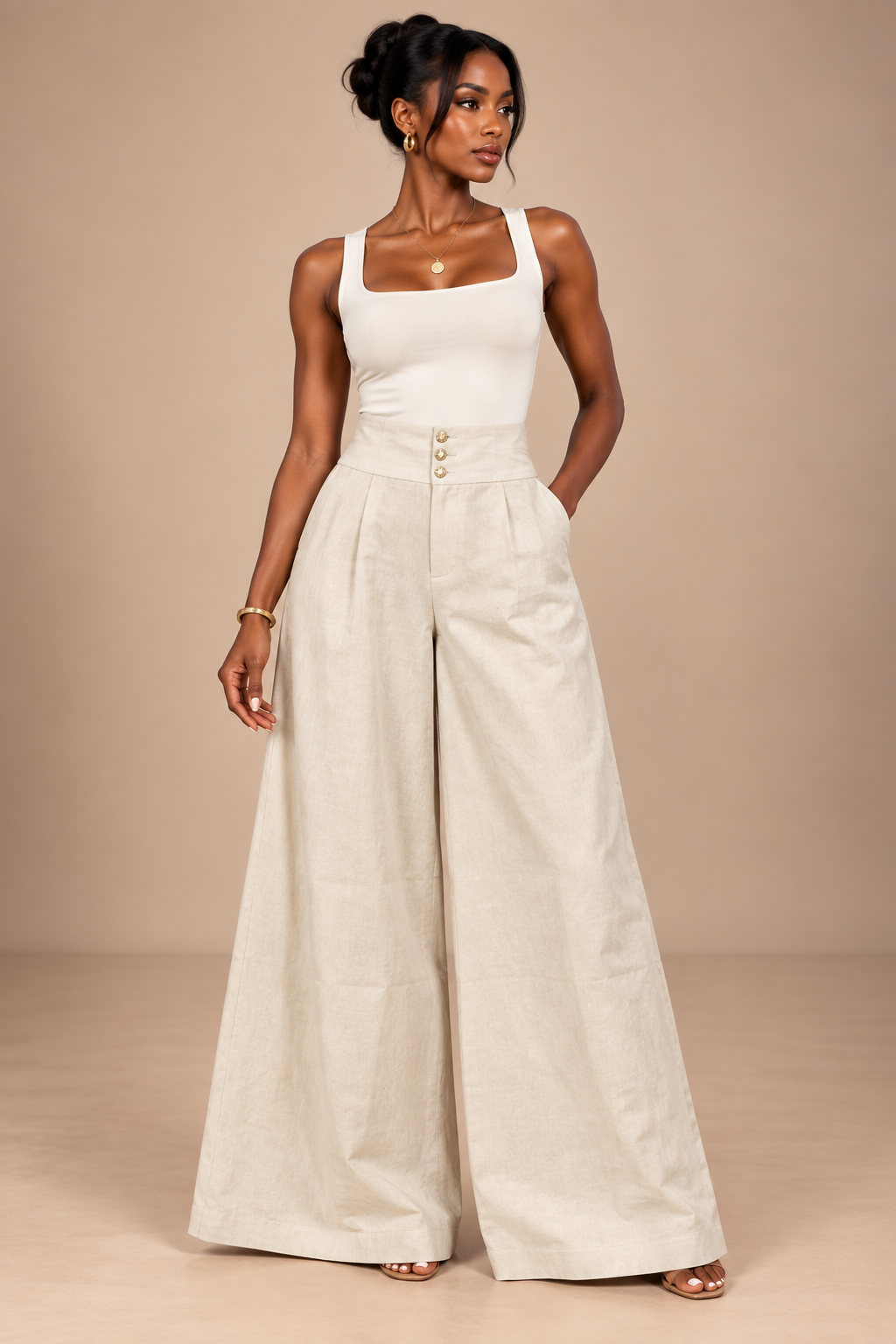 Pantalon Karo Beige