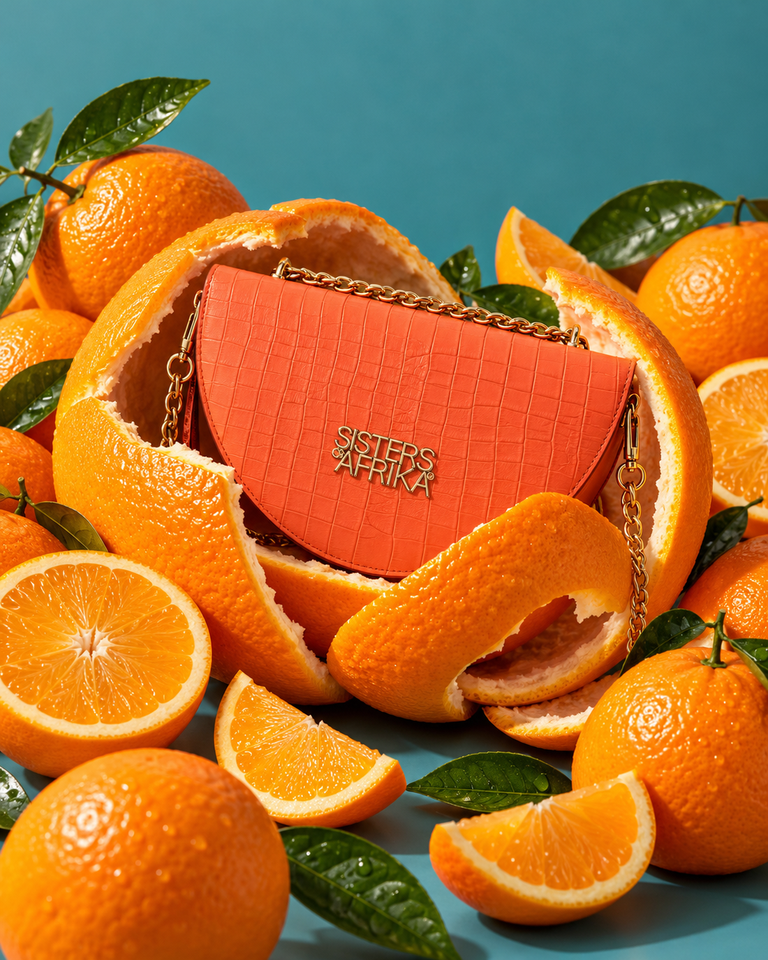 Bana mini bag corail croco