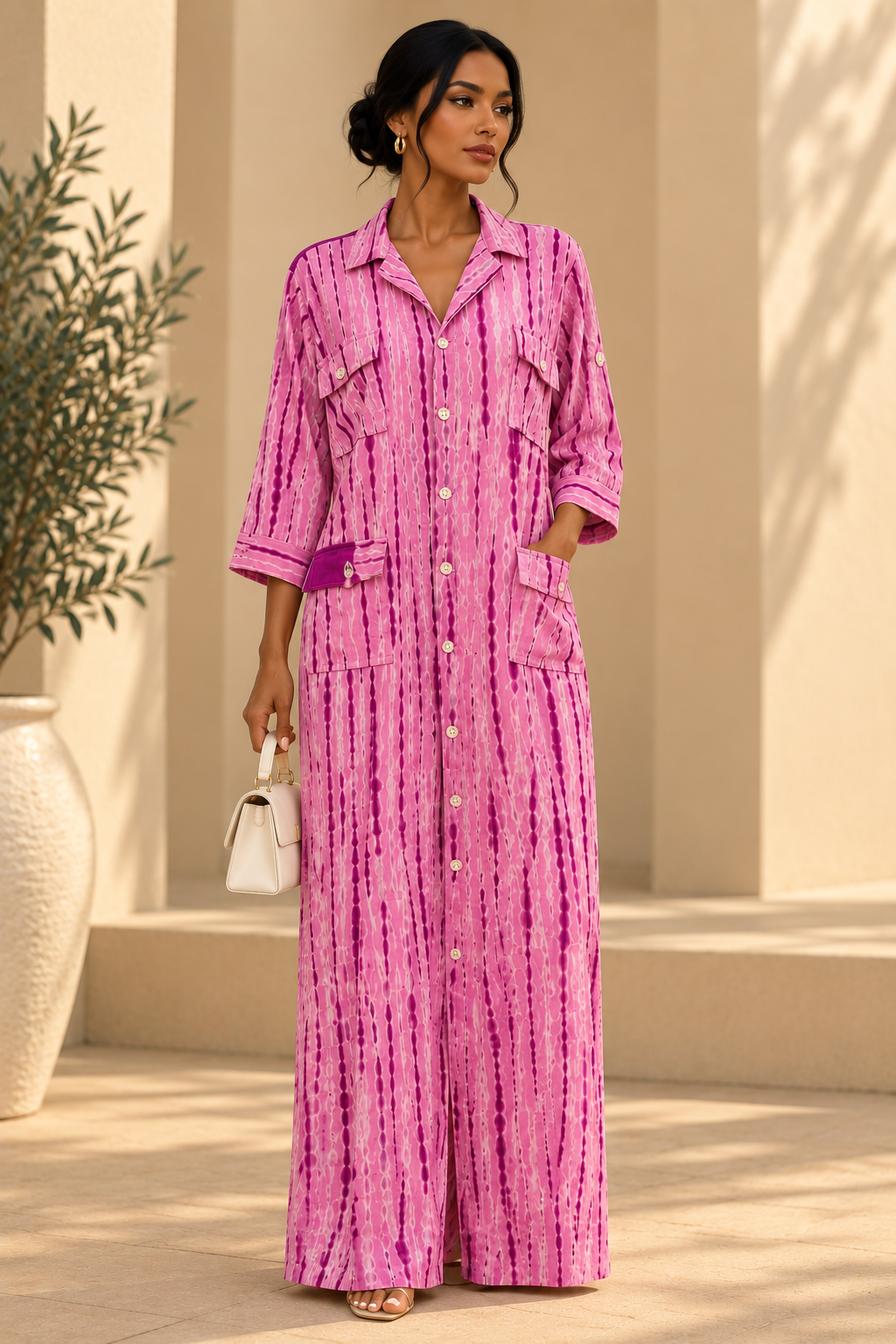 Robe Lamane Rose