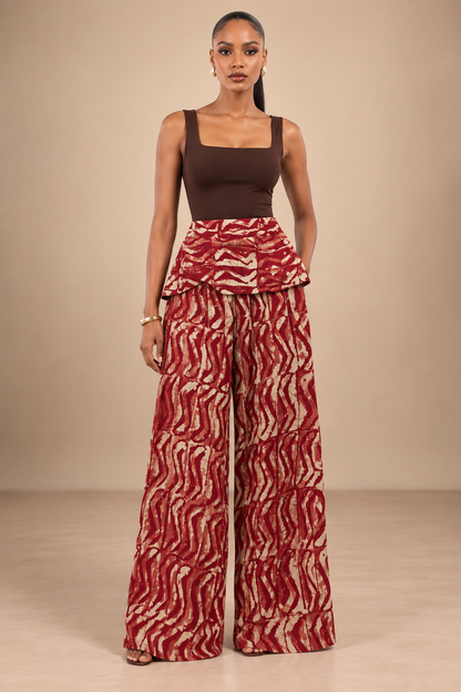 Pantalon Gaelle rouge