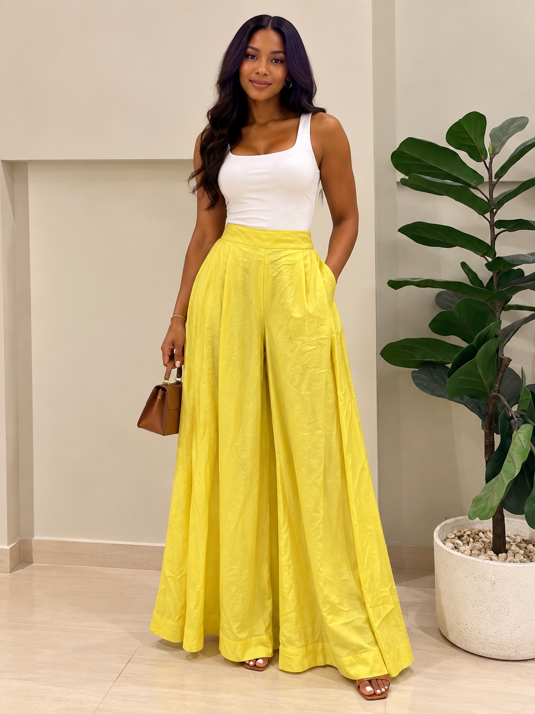Pantalon Mariam Jaune