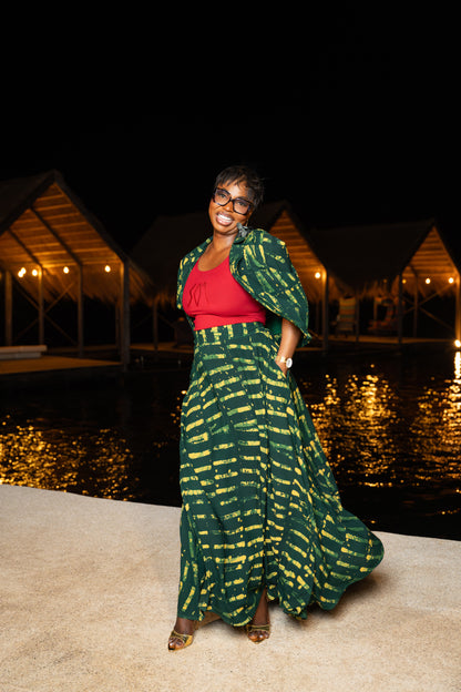 Ensemble Stéphanie vert
