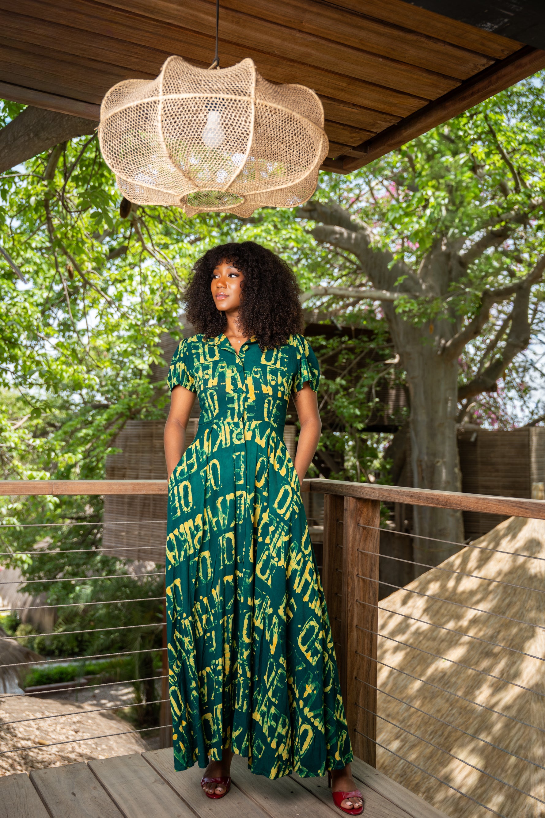 Robe Alice verte