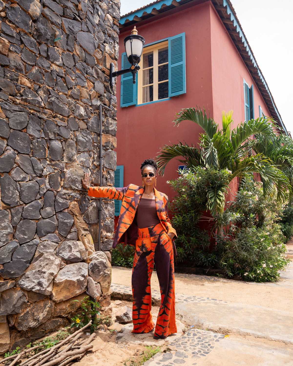 Ensemble Khadija orange