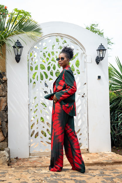 Ensemble Khadija rouge