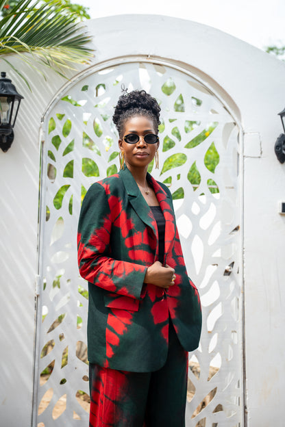 Ensemble Khadija rouge