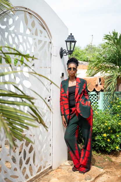 Ensemble Khadija rouge