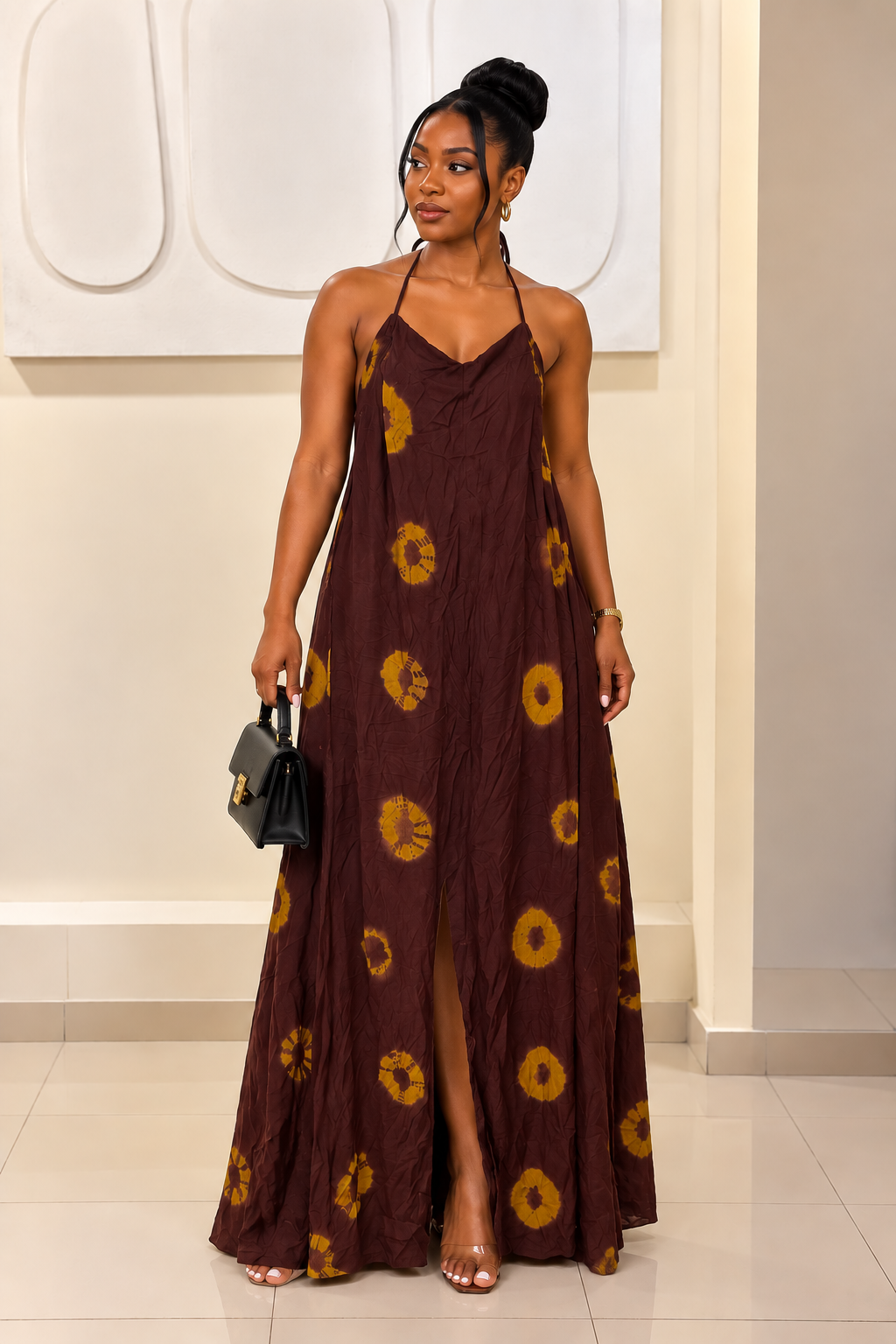 Robe Dieynaba Marron