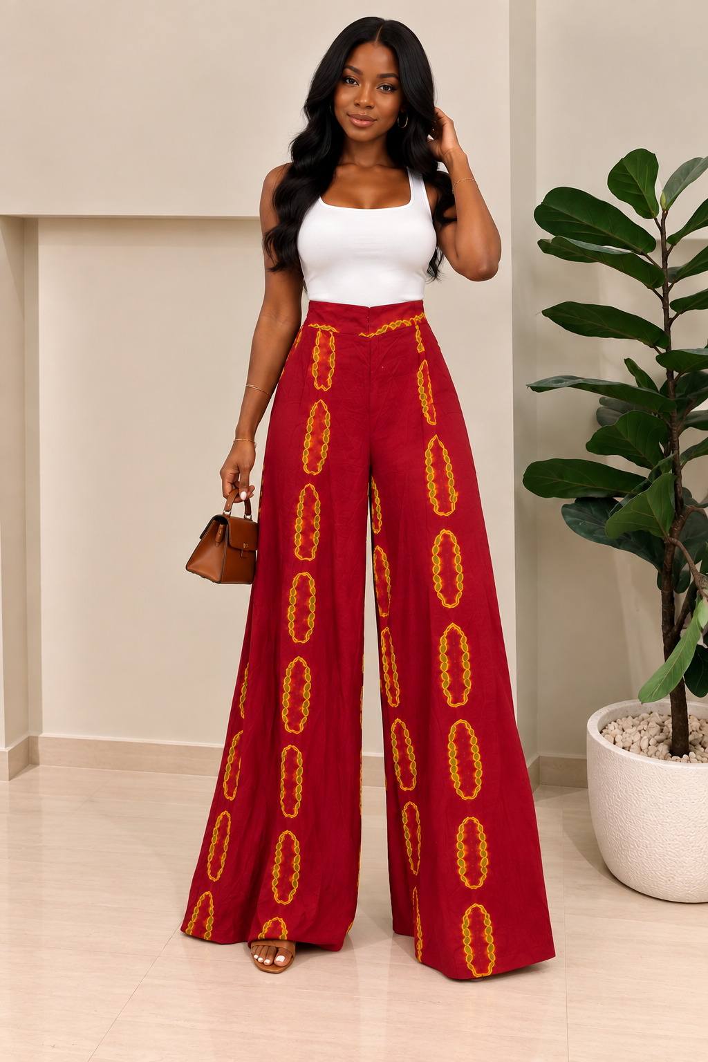 Pantalon Mina rouge