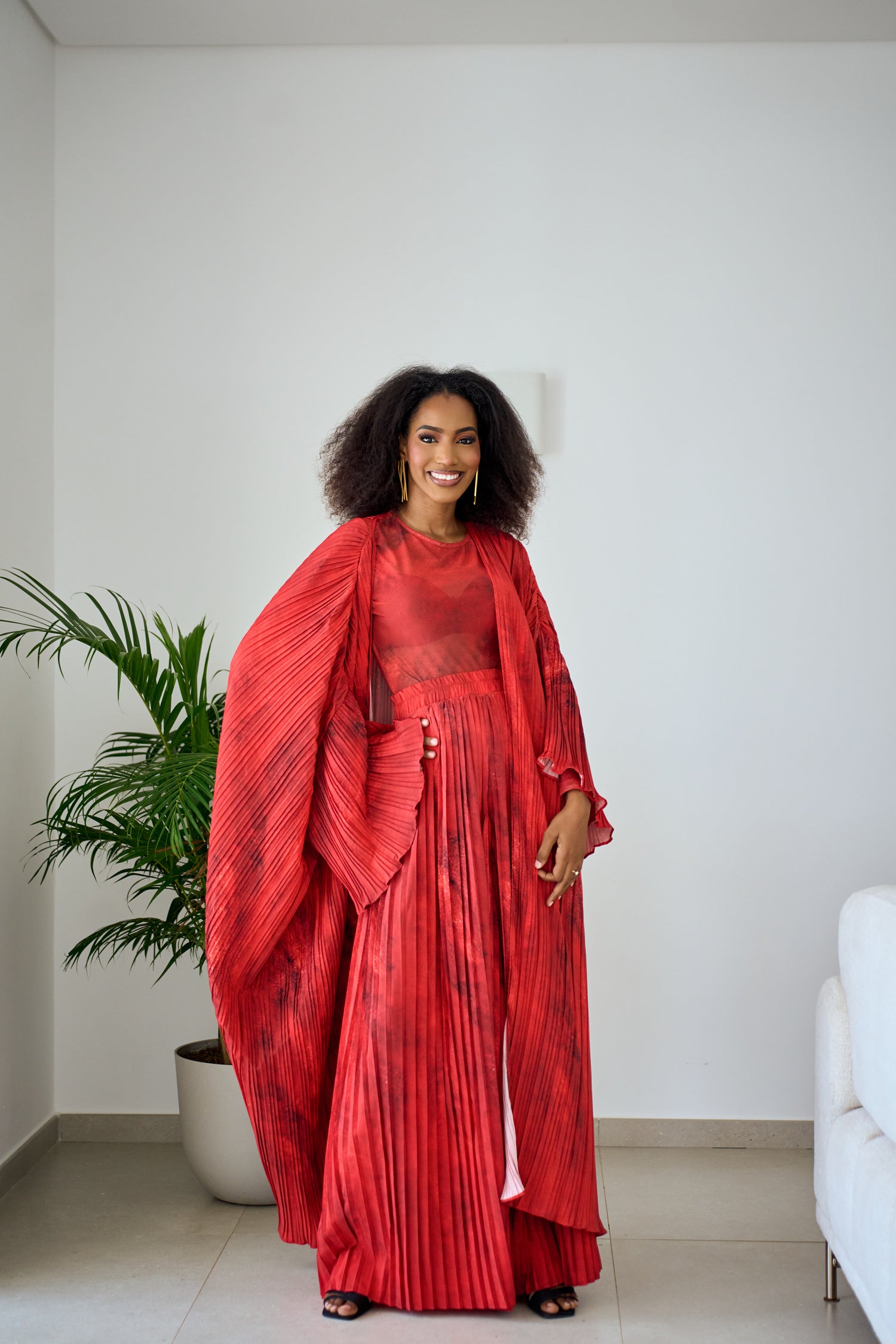 Pantalon Andy rouge