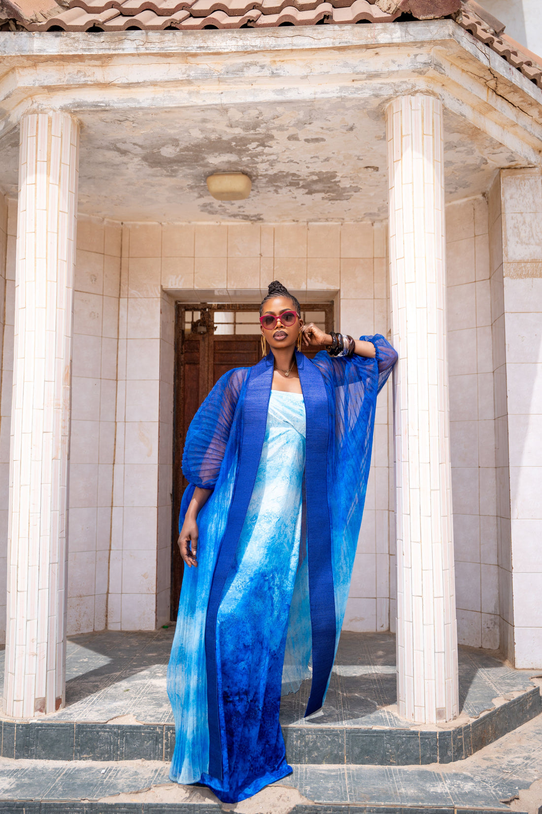 Kimono Plissé + Robe Amayelle