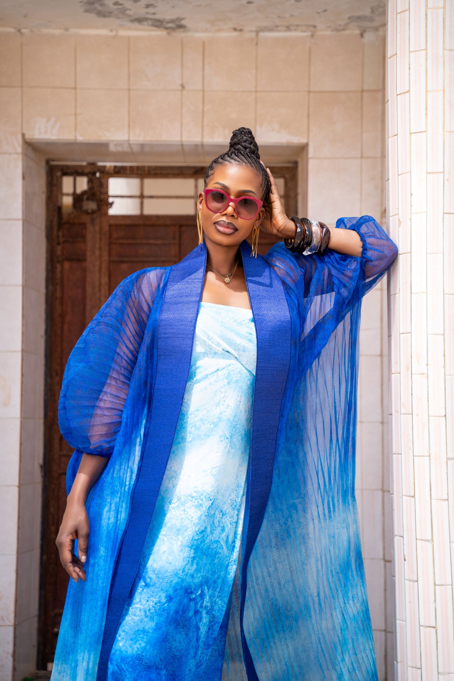 Kimono Plissé + Robe Amayelle