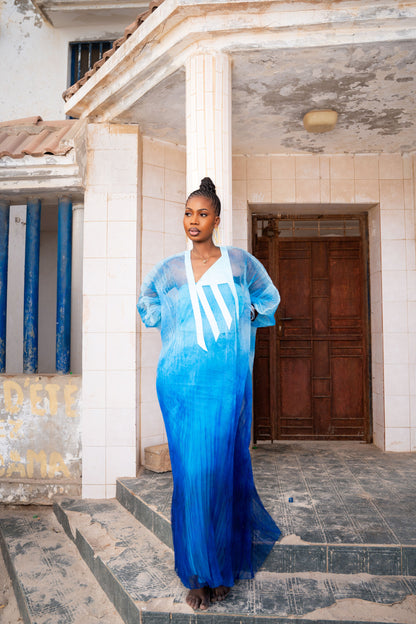 Boubou Fatouma plissé