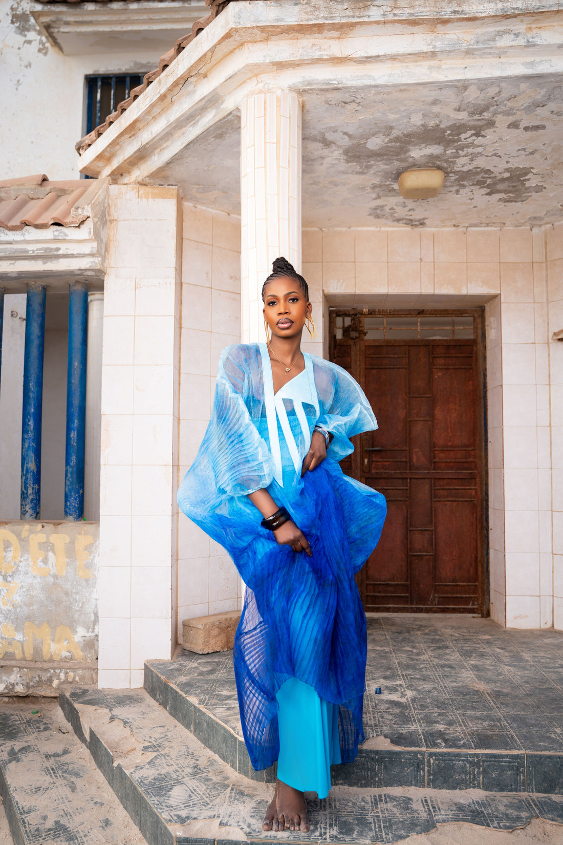 Boubou Fatouma plissé