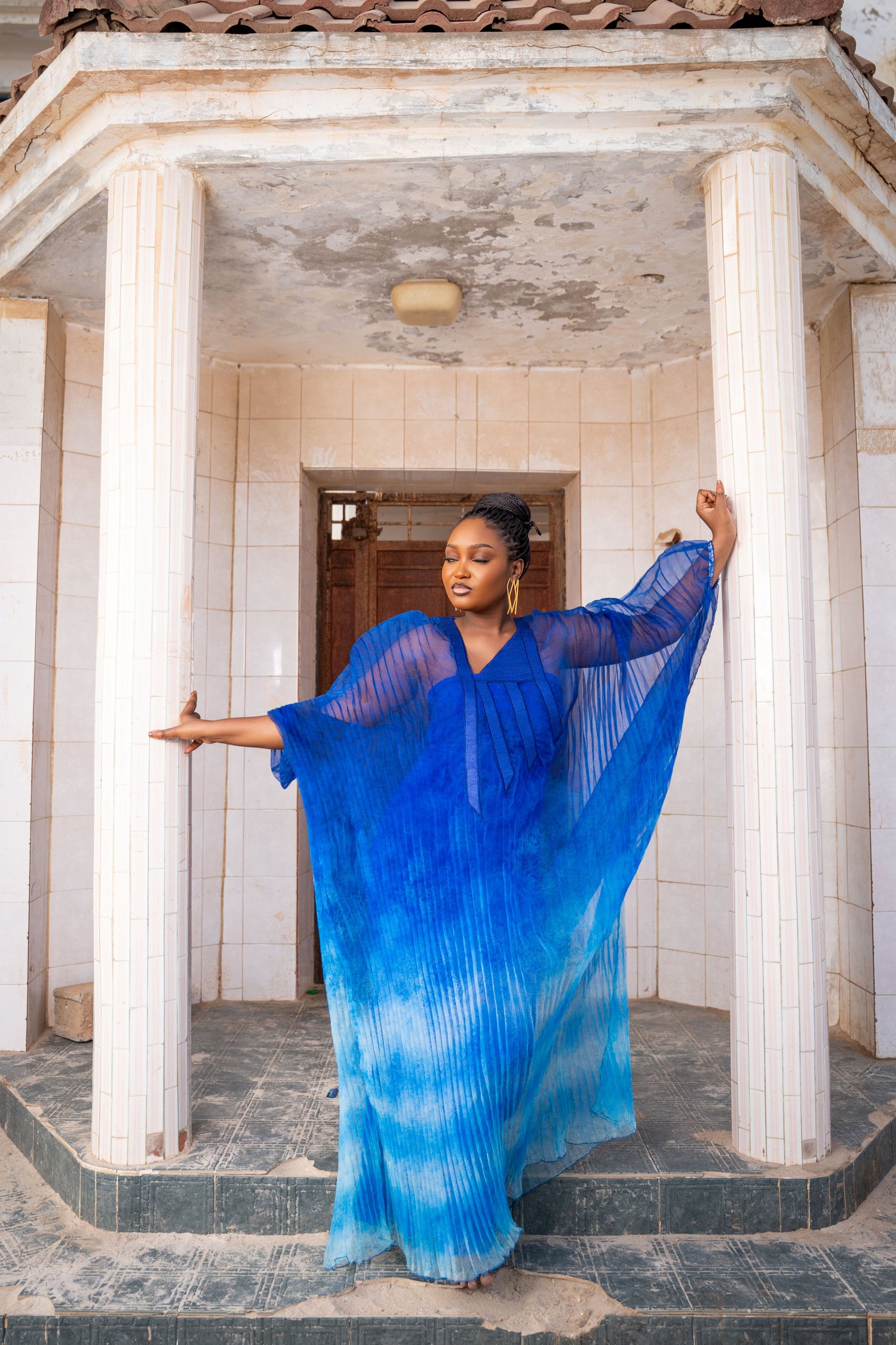 Boubou Fatouma plissé