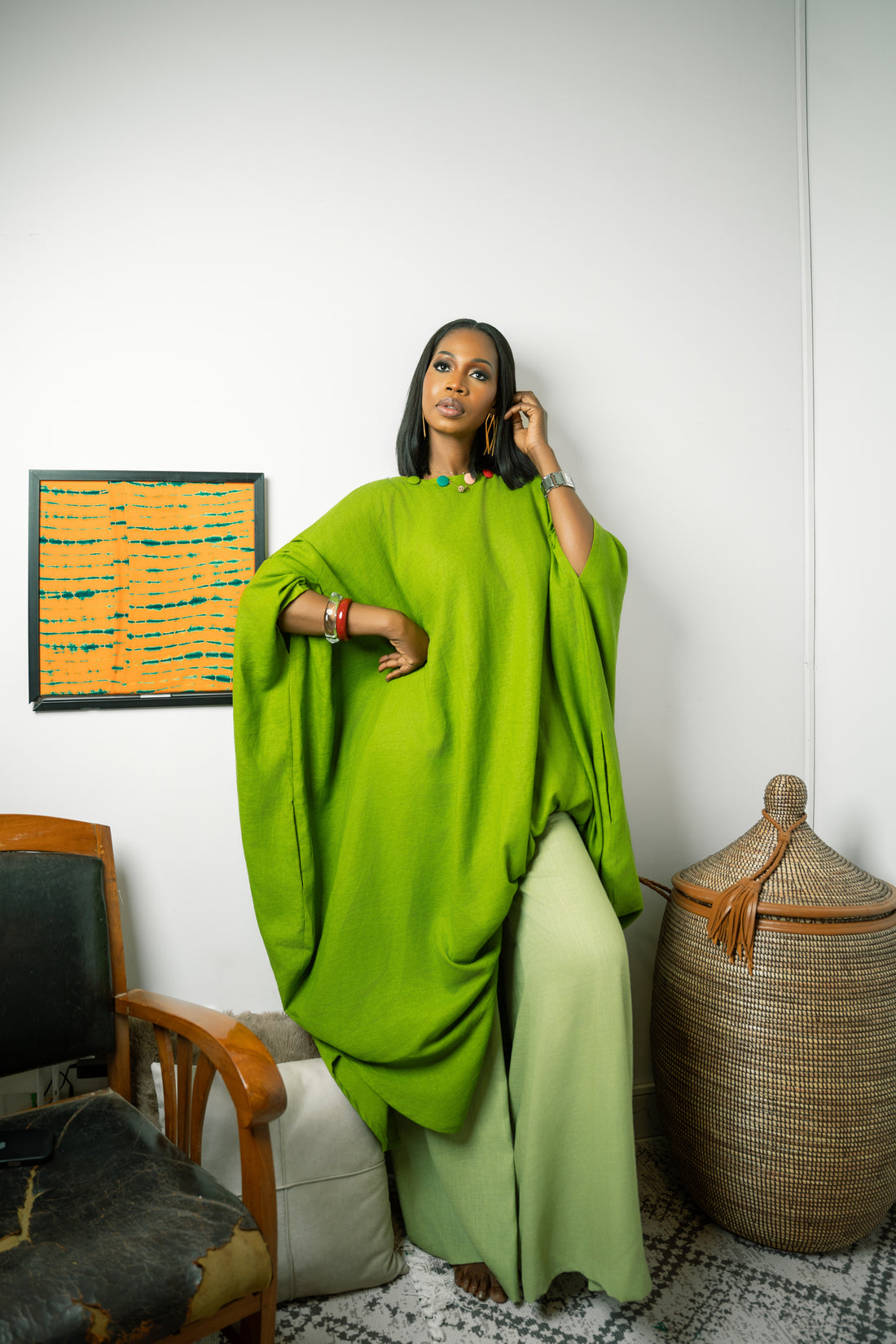 Pantalon Mariam vert