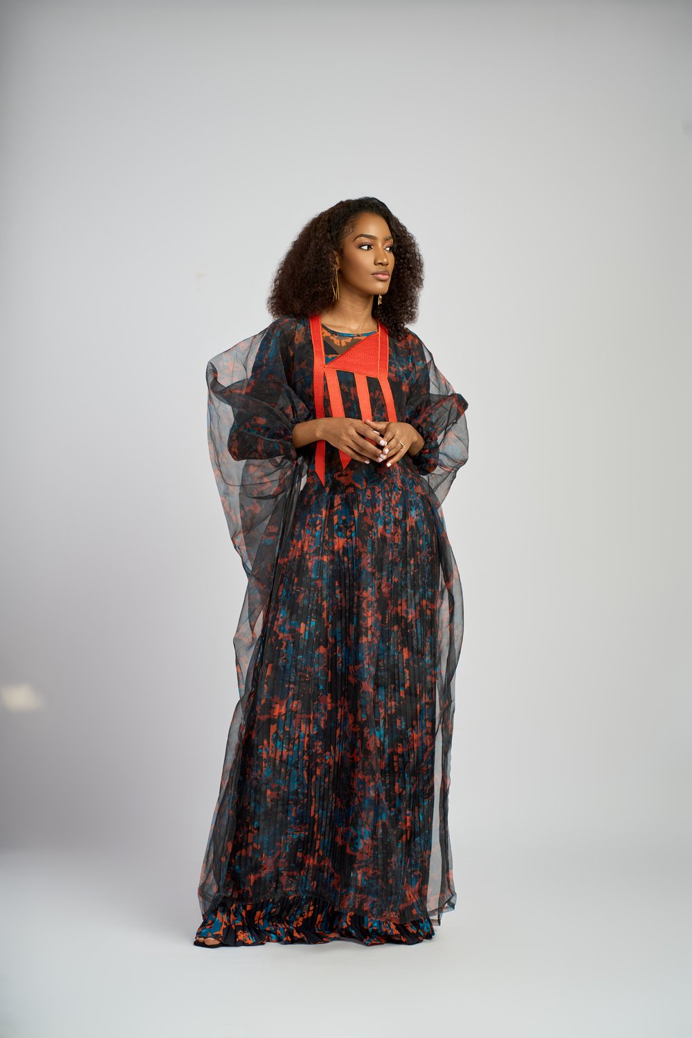 Boubou Fatouma orange